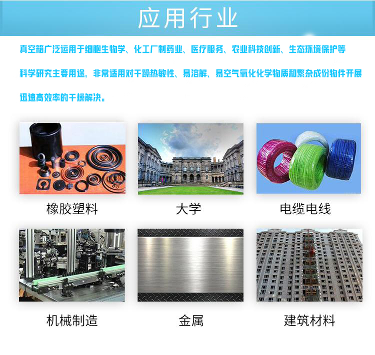 真空烤箱應用領域